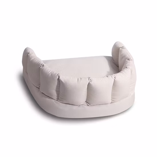 Prodotti per animali domestici Cuccia ortopedica per cani di grandi dimensioni in memory foam in lino con rivestimento sfoderabile