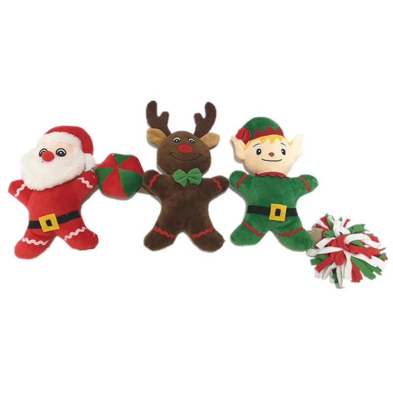 3 Asstd Xmas Plush Pet Toy