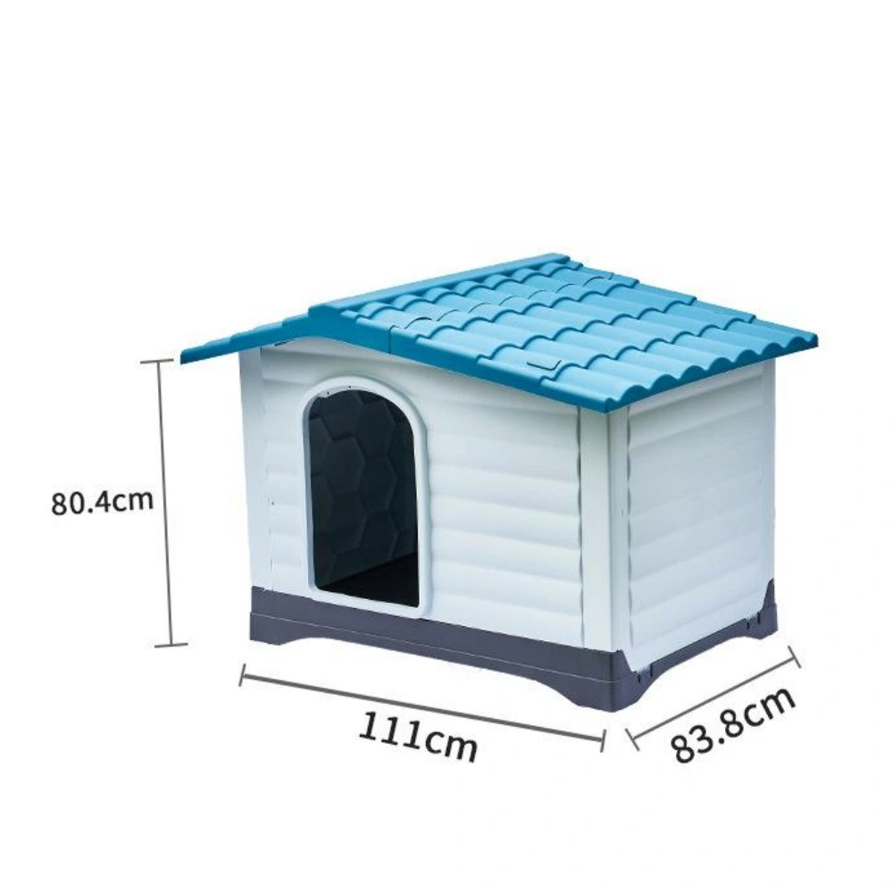 Durable Waterproof Plastic Puppy Shelter Kennel Indoor Outdoor Pet Dog House