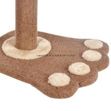 Foot Design Cat Tree Sisal Column Wear-Resistant Pet Activity Center Provide Rest Play Cat Tree Tower Easy to Install Esg12424