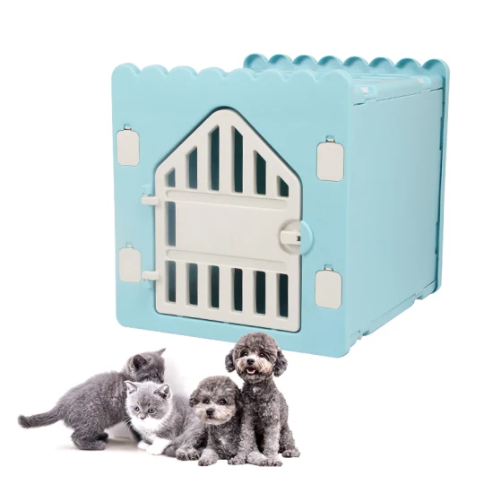 Gabbie per animali domestici in plastica rimovibili per interni di lusso con logo personalizzato Villa Creative Cat and Dog House